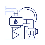 Installation and integration of hydrogen