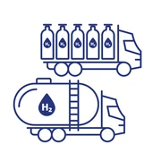 Hydrogen transport modules